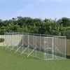 Vanjski kavez za pse srebrni 2 x 14 x 2 m od pocinčanog čelika