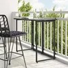 Sklopivi vrtni stol crni 90x51x75 cm poli ratan