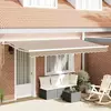 Okvir tende Bež 400 x 200 cm Poliester s PU premazom