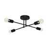 LED Plafonski luster CAMBRIDGE 4xE27/8W/230V crna
