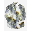 My fashion Majica modra/rjava/zelena