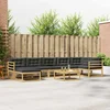 Set vanjskih sofa 8 pcs Bijela i antracit