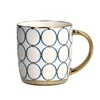 Andrea Fontebasso Lonček Graffiti 360ml/modri krogi/porcelan