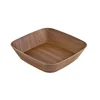 Square salad bowl, polystyrene, 24.5 x 24.5 x 6 cm - Viejo Valle