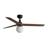 FARO 34277-11L - Plafonski ventilator KLIM M 1xE27/15W/230V orah/crna + daljinski upravljač