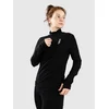 Mons Royale Merino Cascade Flex Mock Neck Base Layer Top black