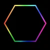 Hexagon LED tube light 1 head RGB 12V 410mm 6pcs