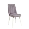 Hanah Home Trpezarijska stolica Stormi Sandalye Wht 47x89x46cm Belo-Siva
