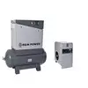 REM POWER VIJAČNI KOMPRESOR EPM 75/10/300 400V + SUŠILEC ZRAKA EA 72