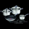 Tefal posuđe, set, indukci?a, Daili Cook - G713SB45, siva