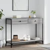 Konzolni stol siva boja hrasta 100x34,5x75 cm konstruirano drvo
