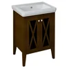 SAPHO Elegantna Kopalniška Omarica iz Bukve CROSS - 55x81x43 cm