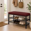 Hanah Home cipelarnik Lotus, 30 cm, bordo