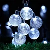 Solarne lampice - kuglice - BELA
