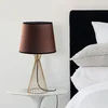 Opviq Stona lampa Telis-5382, 28x28x55 cm, IP20, Braon-zlatne boje