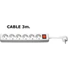 MicroConnect 6-polna Schuko vtičnica 3M bela