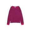 Pull&Bear Majica RAYAS MLARGA 2 nočno modra/roza