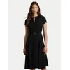 LAUREN RALPH LAUREN Cocktail obleka 200973369002 Črna Flare Fit