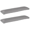 Set jastučića za palete 2 pcs Siva 150 x 40 x 8 cm
