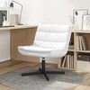 Stolica na kotačiće Bijelo 63 x 75 x 76 cm PU