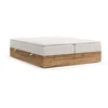 Bež/v naravni barvi boxspring postelja s prostorom za shranjevanje 200x200 cm Faro – Maison de Reve