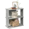 Regal za knjige s 3 razina boja hrasta 60x30x60 cm drveni