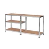 Polica/Radni Sto 180x90x45/90x180x45cm Crni 1304929