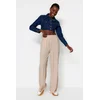 Trendyol Mink Wide Leg/Wide Elastic Waist Woven Trousers