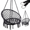 AGA Gugalni stol Herons nest z naslonom črna 80cm