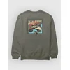 Salty Crew Striped Crew Sweater dusty olive