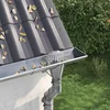 vidaXL Zaščita za listje na žlebu 8 pcs srebrna 160 mm Nerjaveče jeklo