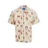 JACK & JONES Srajca Jeff bež / temno bež / rdeča