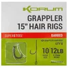 Korum GRAPPLER Hair Rig Barbed 38cm/0.28mm hook size 10