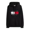 TOMMY HILFIGER Majica krvavo rdeča/črna/bela