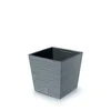 Prosperplast Saksija Furu square low s300, Siva