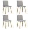 Vidaxl Jedilni stoli 4 kosi Cloud Grey Fabric