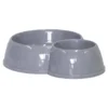 Moderna Dupla posuda za hranu i vodu Double Eco Bowl Cat - siva