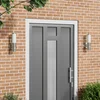 Vanjska zidna lampa 2 pcs Srebrno 15 x 7,5 x 33 cm