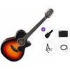 Takamine GF30CE-BSB Premium SET Brown Sunburst Elektroakustična jumbo