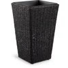 Pletena saksija KUBB Š30×D30×V50 crna