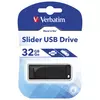 Memorija USB 32Gb Drive Slider Verbatim 98697 crna blister