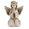 shumee Sveča angel varuh klečeča, svetleča krona za vrt ali grob 18 CM