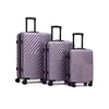 Set kofera 3u1 u lavanda boji - Chevron dezen
