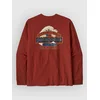 Patagonia Great Waves Responsibili- Long Sleeve T-Shir rusty red