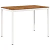 vidaXL Vrtni Bar Miza Naravna in bela 147 x 88,5 x 105 cm