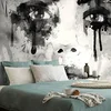 Tapeta modna ženska v črno-beli izvedbi - 441x297