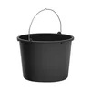 VEDRO Z ROČAJEM 12l PE PLASTIČNO, ČRNO | Topdom