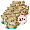 Pločevinka Gourmet GOLD - koščki lososa in piščanca v omaki 24x85g, 17+7 GRATIS