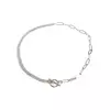 Venus Glittering Chain Necklace - Silver Color