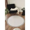 Conceptum Hypnose okrugli tepih Sisalux 3086, prečnik 200 cm, bela / siva